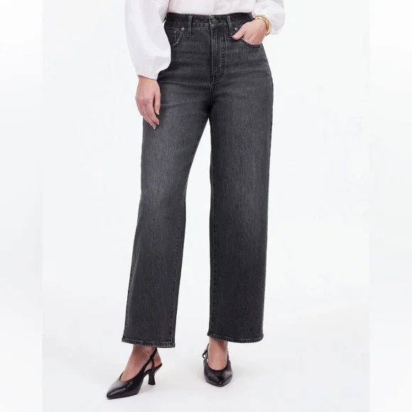 madewell The petite curvy Perfect Vintage Wide-Leg Crop Jean Robles Wash 30P - Picture 7 of 10